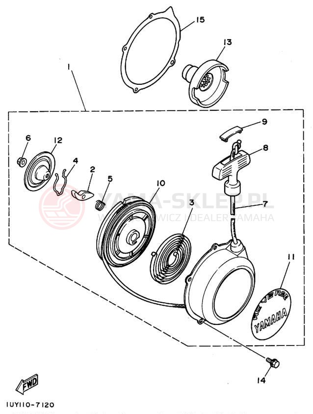 Schemat "rozrusznik" do Yamaha KODIAK 4WD YFM400FWF_