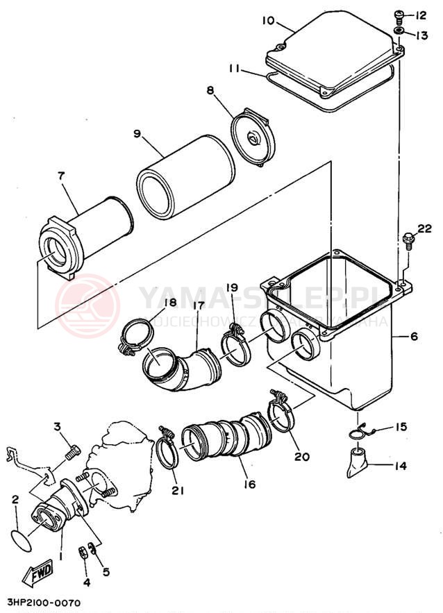 Schemat "Wtrysk paliwa" do Yamaha MOTO-4 YFM350ERF