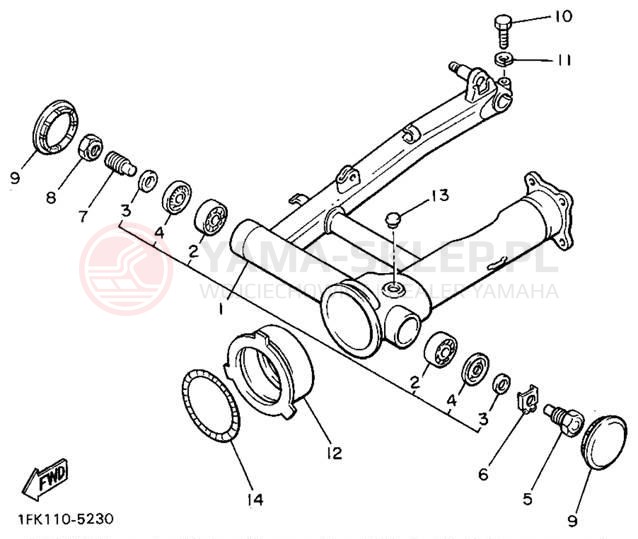 Schemat "wahacz" do Yamaha V-MAX 1200 VMX12FC/VMX12F