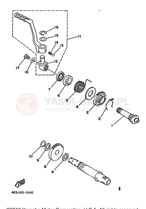 Schemat "rozrusznik" do Yamaha YZ80H1