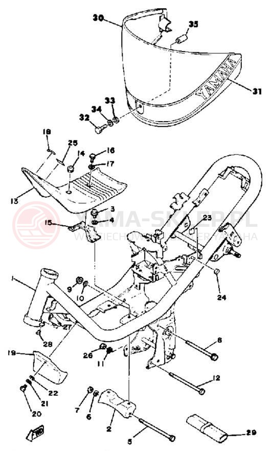Schemat "Rama " do Yamaha LB50PH