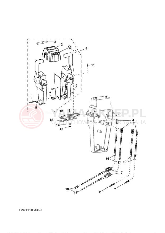 Schemat "Układ chlodzenia" do Yamaha 242 LIMITED SXT1800JK