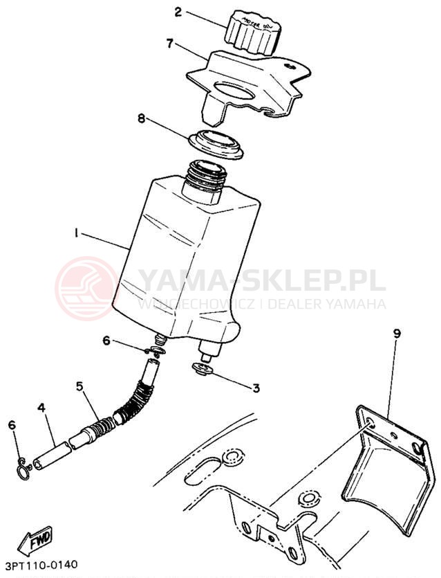 Schemat "Miska olejowa" do Yamaha Y-ZINGER PW50G