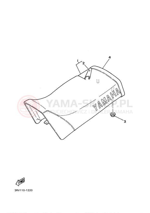 Schemat "siedzenie" do Yamaha Y-ZINGER PW80M1