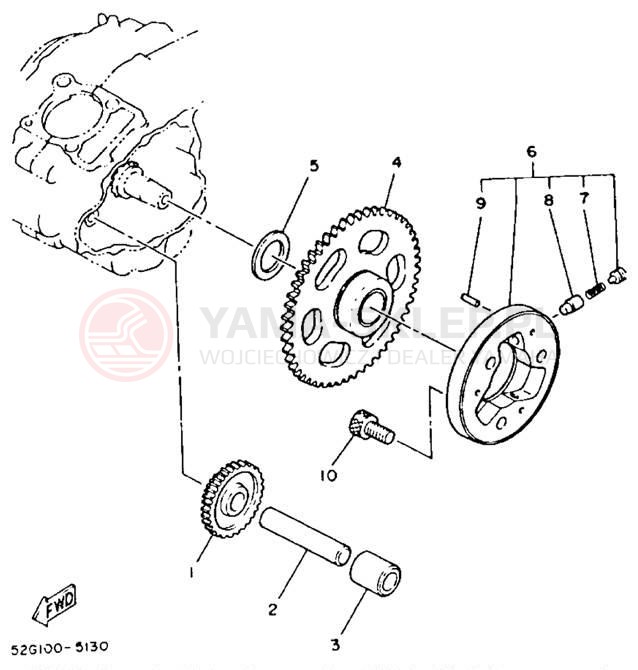 Schemat "rozrusznik" do Yamaha MOTO-4 YFM225S