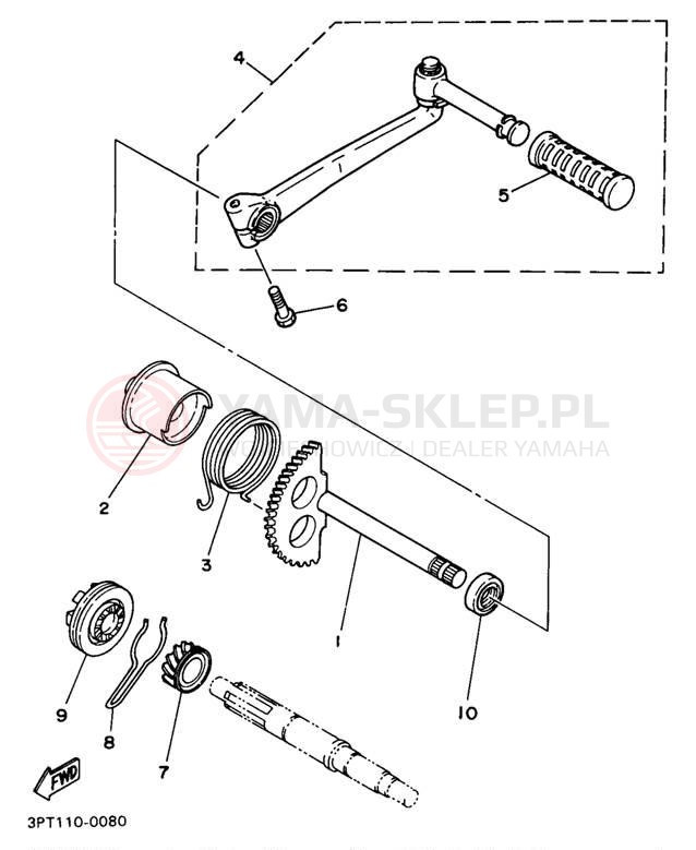 Schemat "rozrusznik" do Yamaha PW50J1