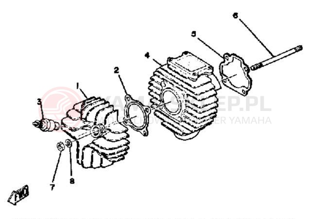 Schemat "głowica" do Yamaha LB50PH