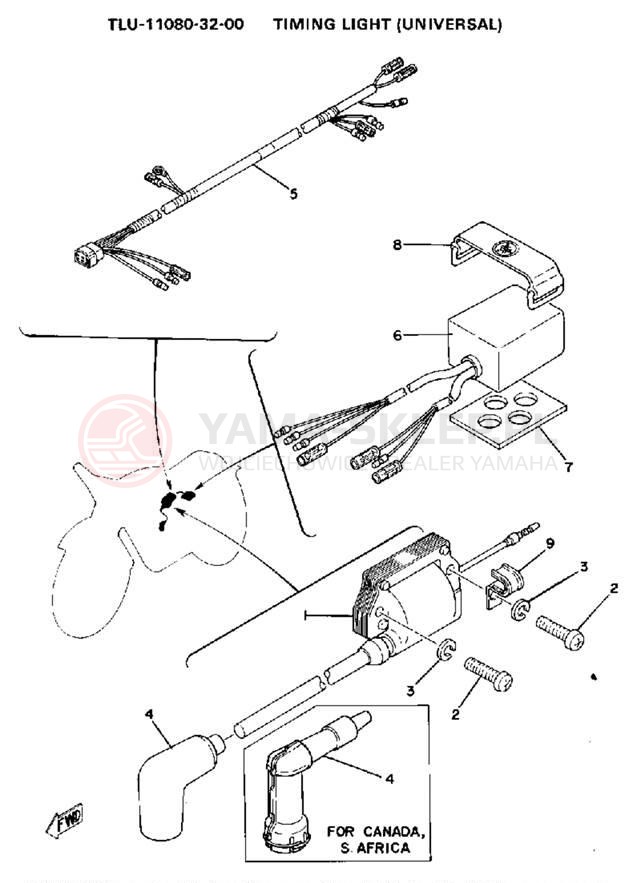 Schemat "układ elektryczny" do Yamaha IT175F
