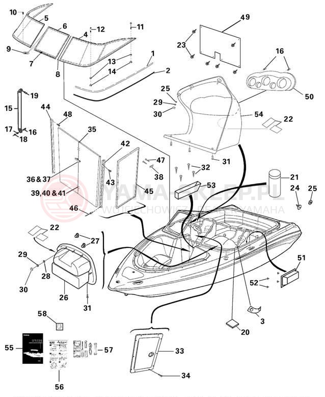 Schemat "HELM" do Yamaha AR230 SRT1000BE