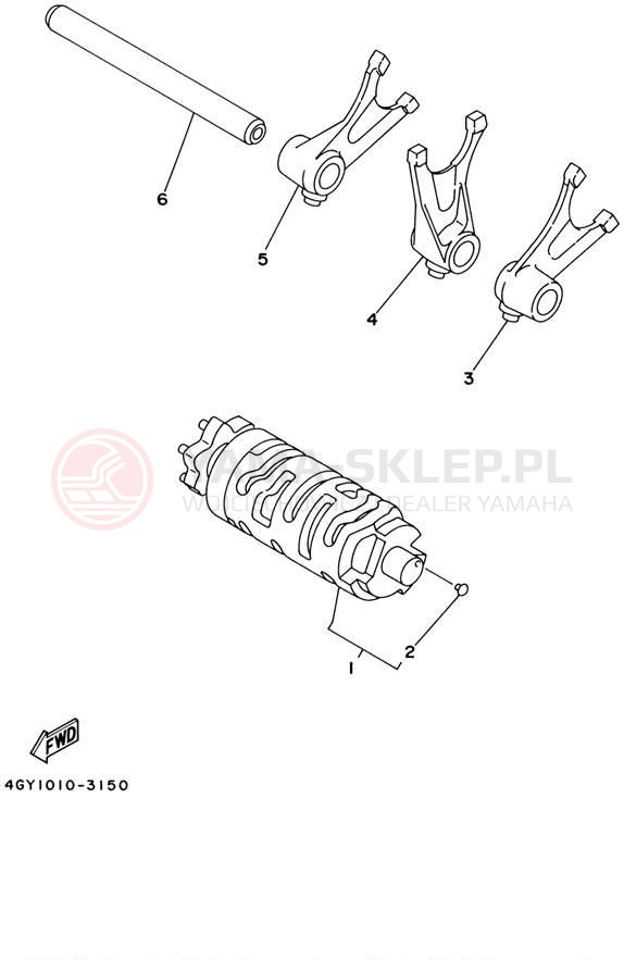 Schemat "Wodziki, automat" do Yamaha TTR250 TTR250LC/TTR250L