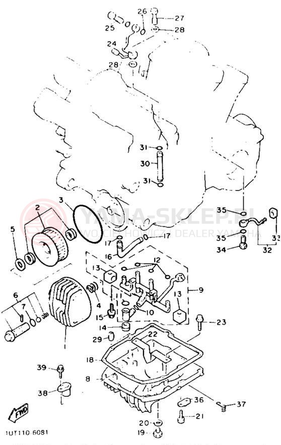 Schemat "Filtr oleju" do Yamaha V-MAX 1200 VMX12E/VMX12EC
