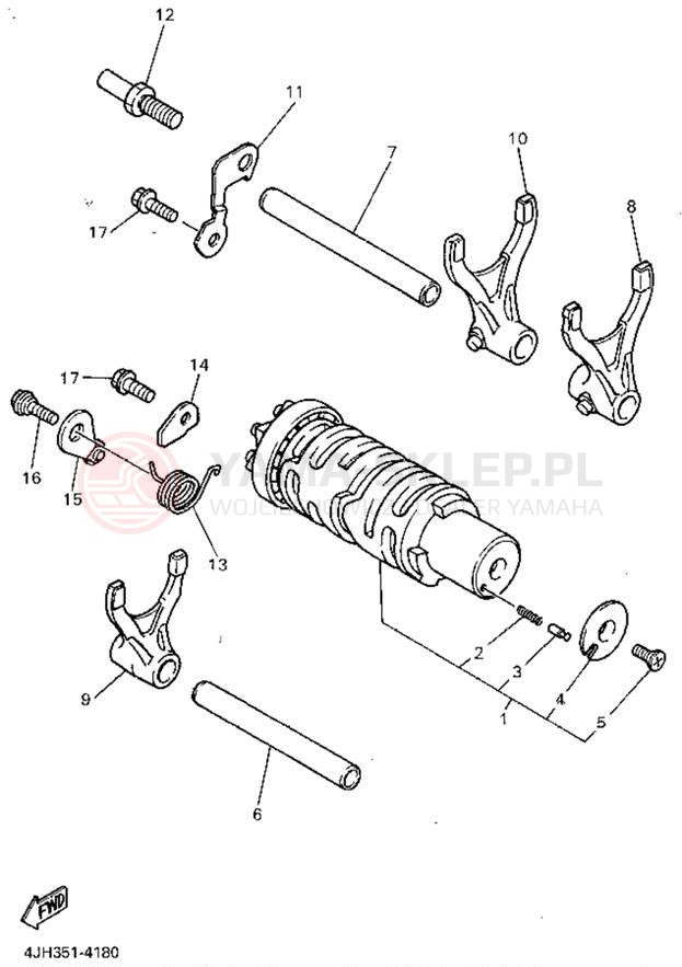 Schemat "Wodziki, automat" do Yamaha YZF600RGC