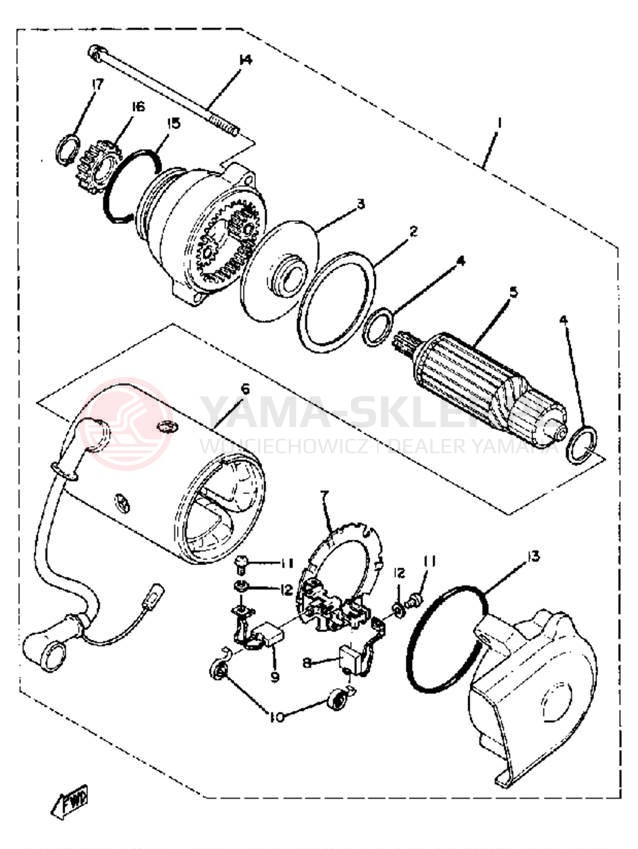 Schemat "rozrusznik" do Yamaha XS1100SG