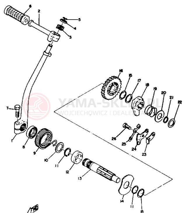 Schemat "rozrusznik" do Yamaha DT3/RT3