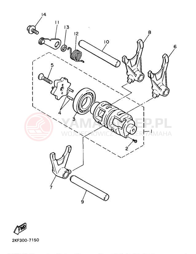Schemat "Wodziki, automat" do Yamaha XT600ED/XT600EDC