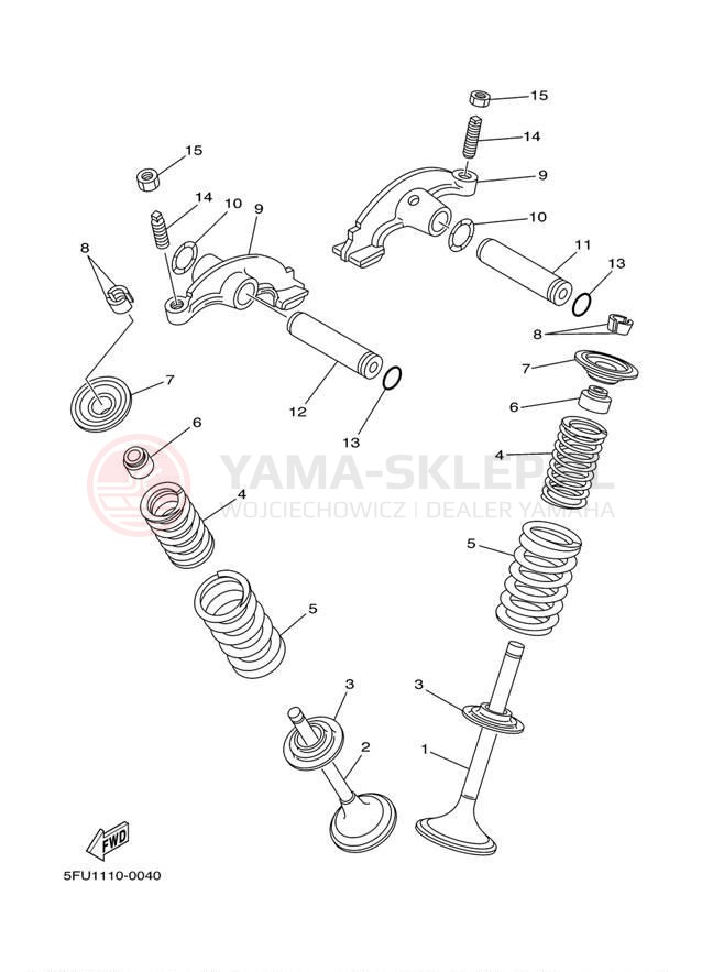 Schemat "zawory" do Yamaha BIG BEAR 2WD YFM400MC/YFM400M