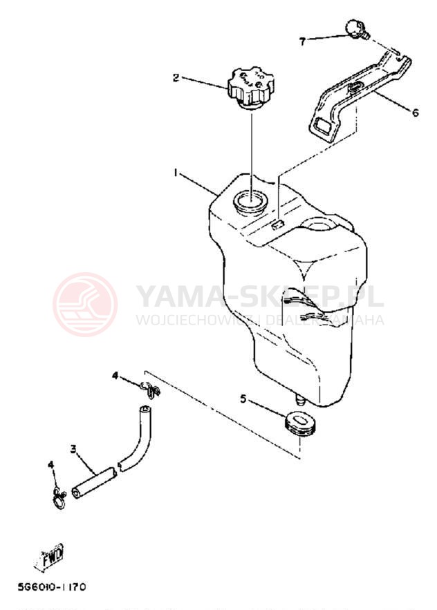 Schemat "Miska olejowa" do Yamaha CV50L