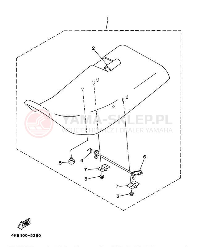 Schemat "siedzenie" do Yamaha WOLVERIINE YFM35FXJ_M