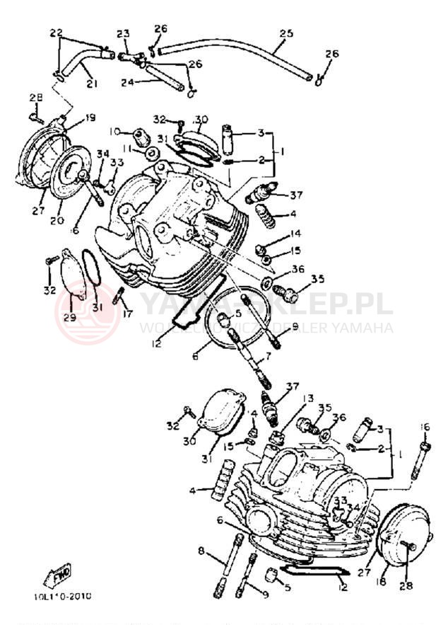 Schemat "głowica" do Yamaha XV920K