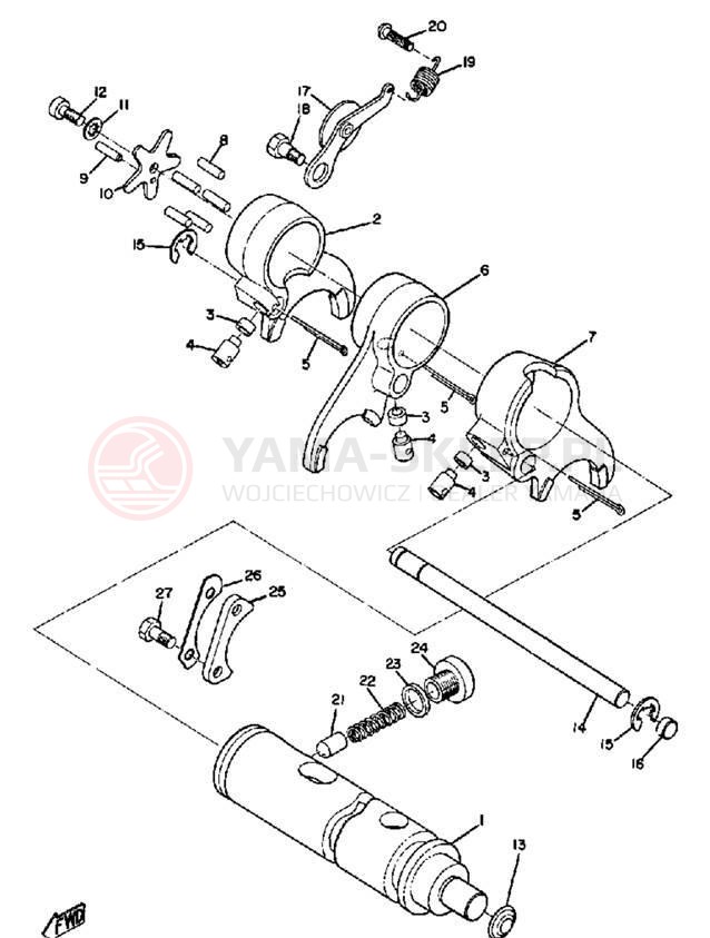 Schemat "Wodziki, automat" do Yamaha TR2 TR2B TR2B