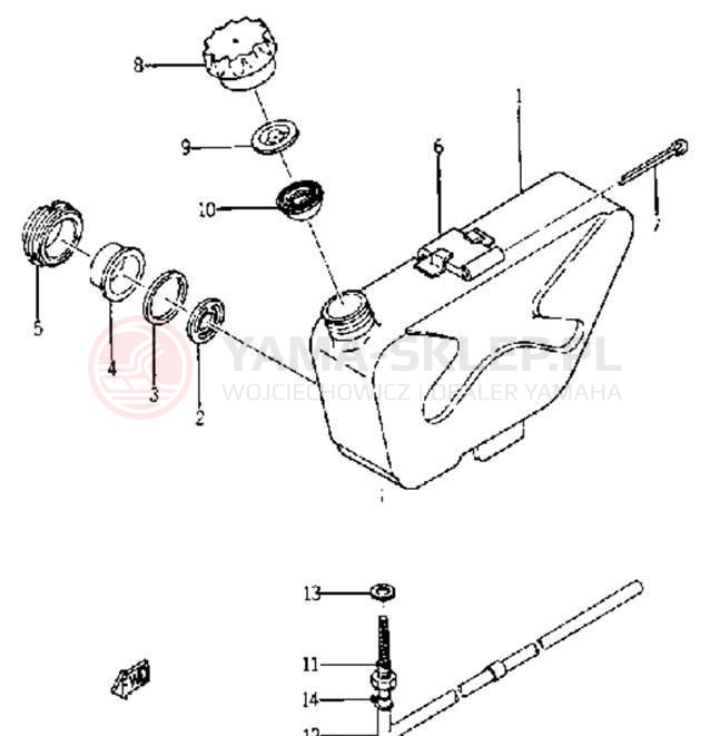 Schemat "Miska olejowa" do Yamaha YJ2S/YJ1K