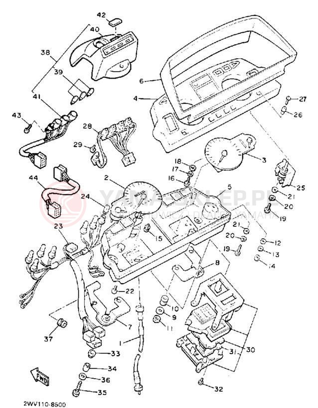 Schemat "licznik" do Yamaha XVZ13DD/XVZ13DDC