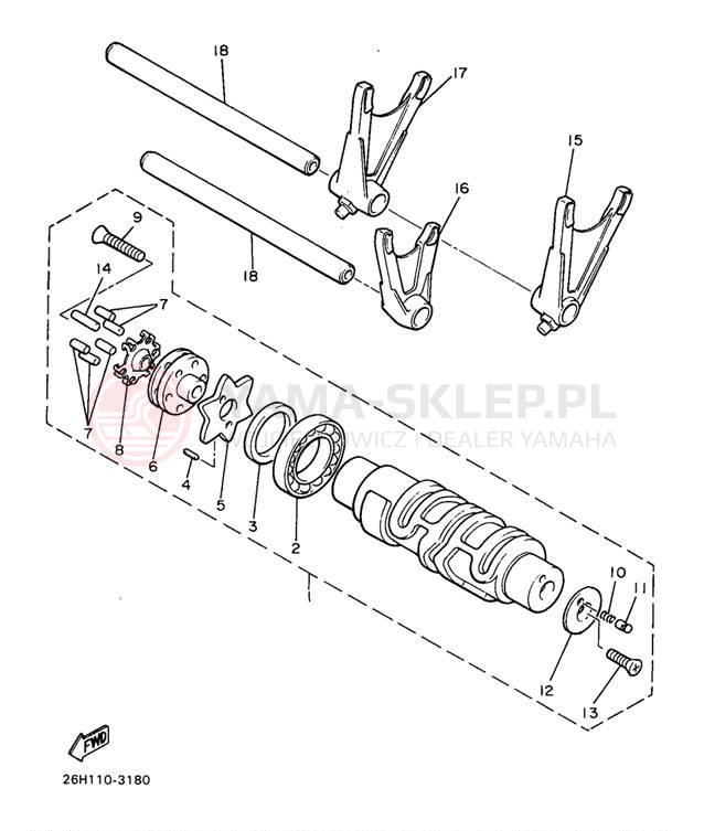 Schemat "Wodziki, automat" do Yamaha V-MAX 1200 VMX12JC/VMX12J