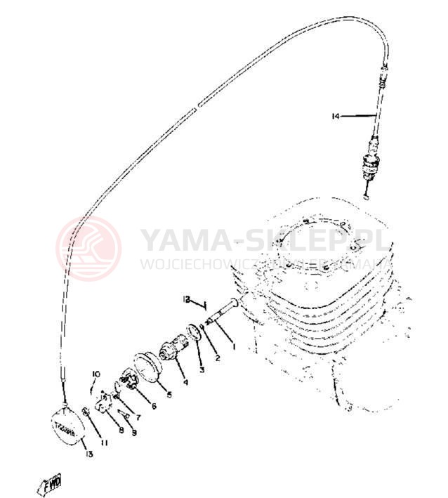 Schemat "Zawór dekompresujący" do Yamaha SC500