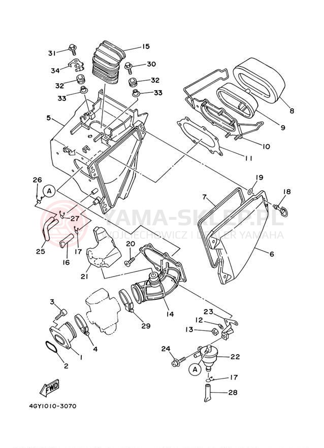 Schemat "Wtrysk paliwa" do Yamaha TTR250 TTR250M/TTR250MC