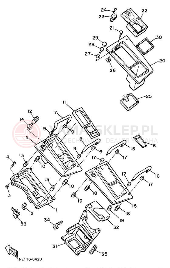 Schemat "Owiewki" do Yamaha XVZ13DT/XVZ13DTC