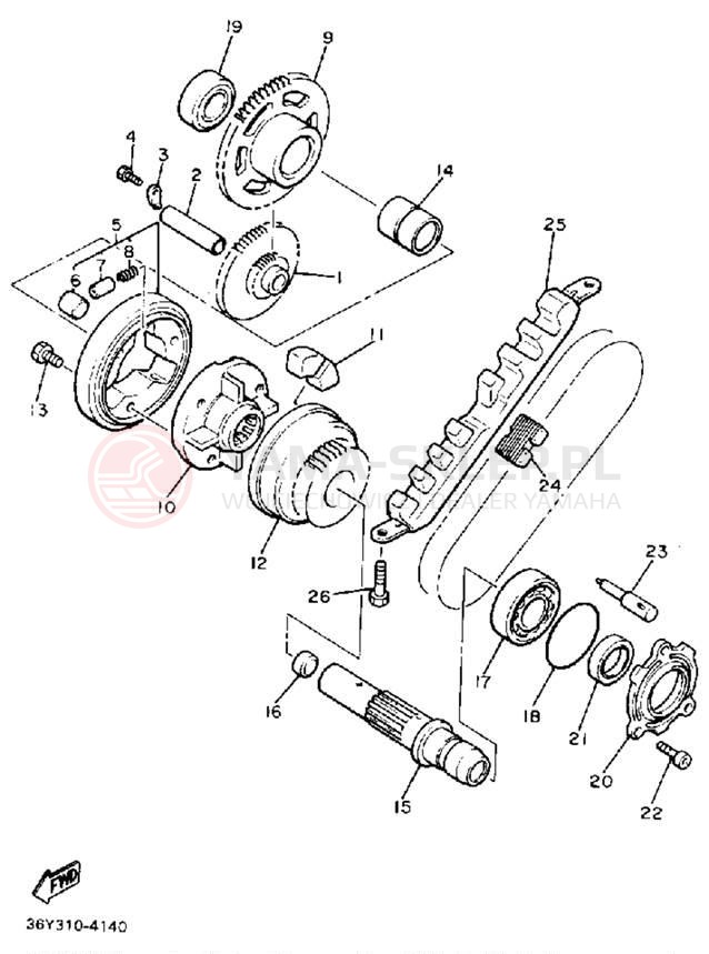 Schemat "rozrusznik" do Yamaha FJ1200D/FJ1200DC
