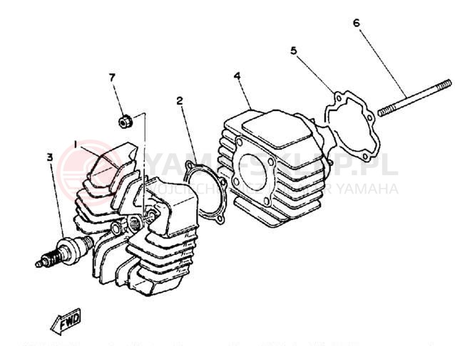 Schemat "głowica" do Yamaha YT60N