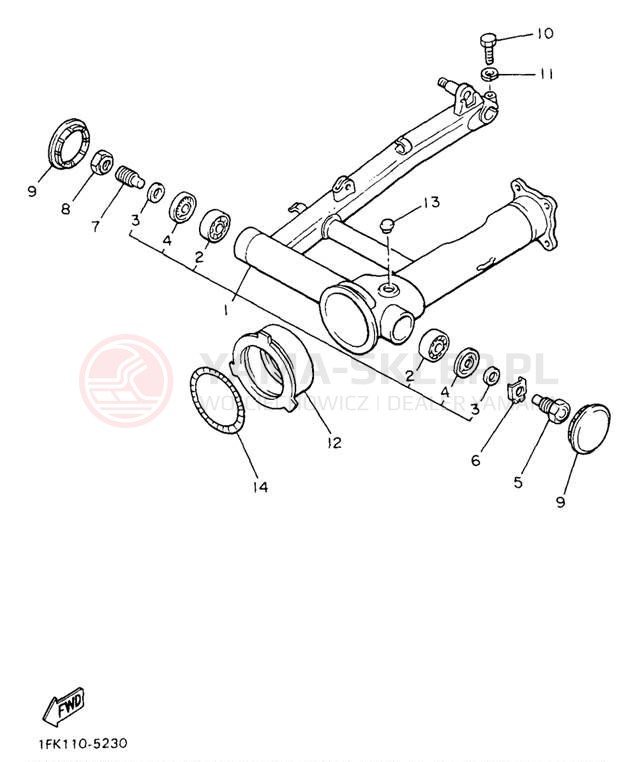 Schemat "wahacz" do Yamaha V-MAX 1200 VMX12H/VMX12HC