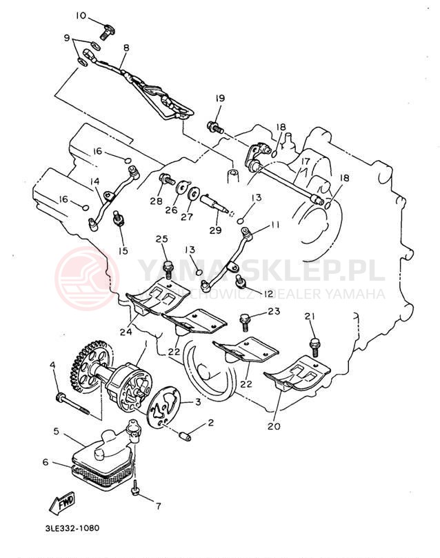 Schemat "Pompa olejowa" do Yamaha YZF1000RJC/YZF1000RJ