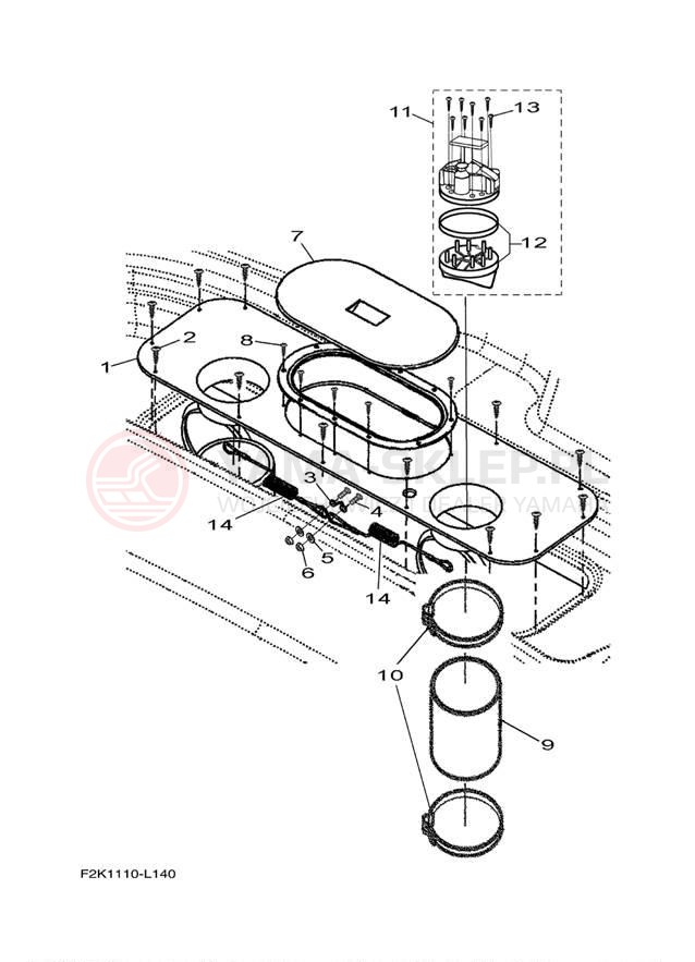 Schemat "JET UNIT" do Yamaha AR210 LAT1100AM
