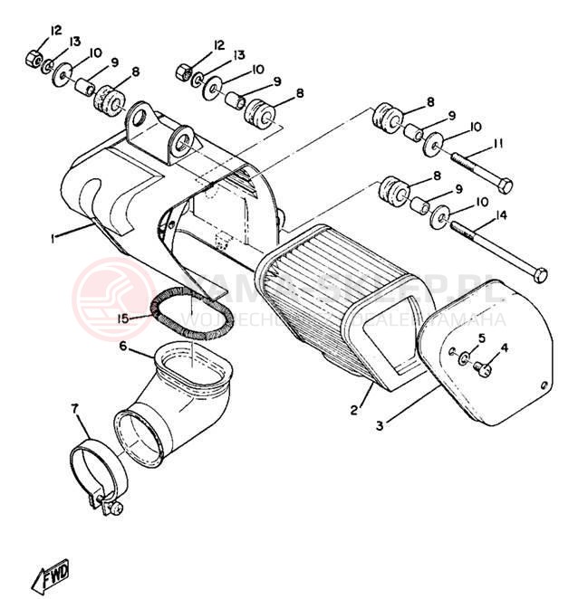 Schemat "Wtrysk paliwa" do Yamaha AT1C/CT1C/AT1MX