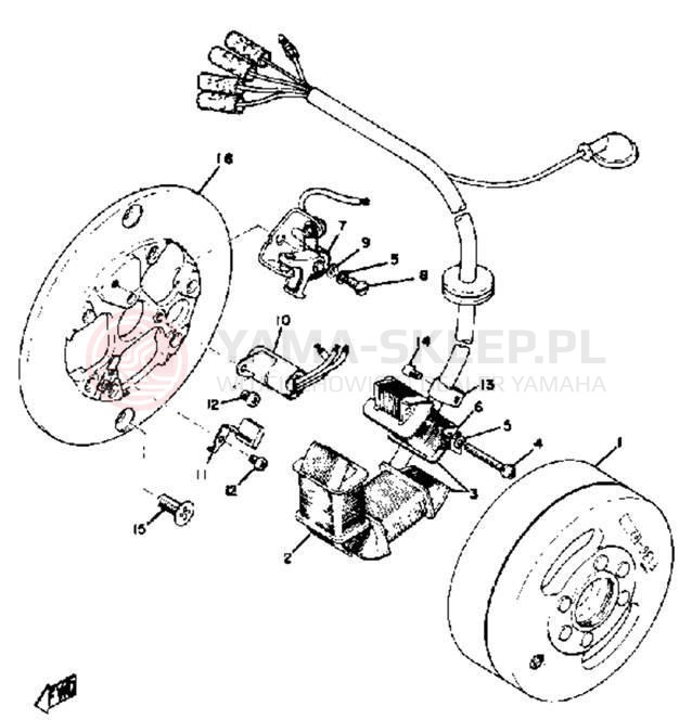 Schemat "Układ zapłonowy" do Yamaha AT3_CT3 CT3/AT3