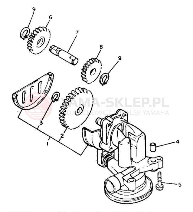Schemat "Pompa olejowa" do Yamaha VENTURE ROYAL XVZ13DUC/XVZ13DU