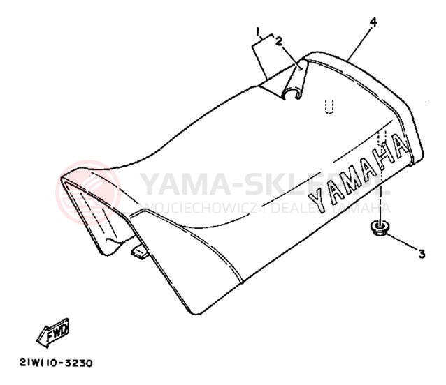 Schemat "siedzenie" do Yamaha Y-ZINGER PW80K