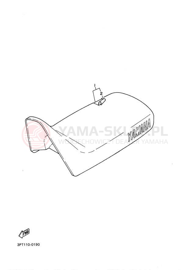 Schemat "siedzenie" do Yamaha YZINGER PW50M1