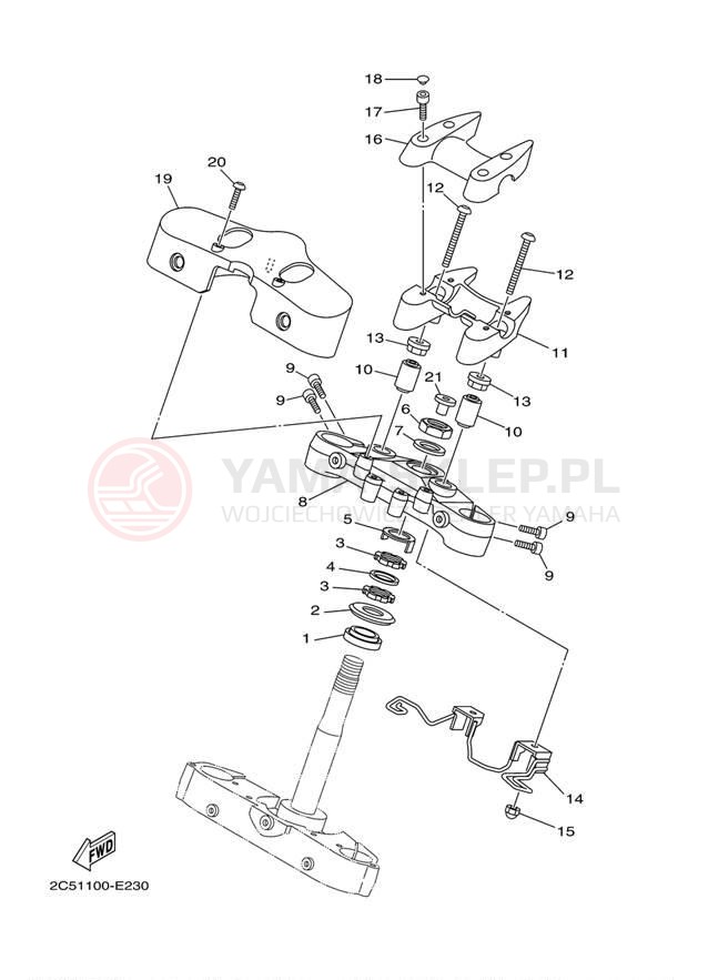 Schemat "Półki zawieszenia" do Yamaha STRATOLINER XV19CTYCS/XV19CTYS