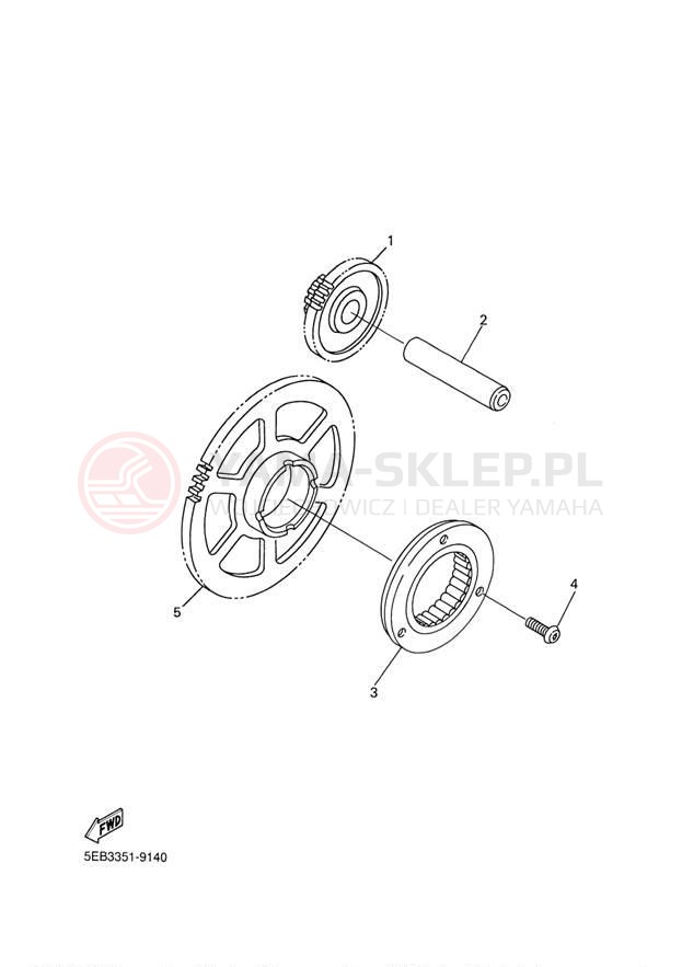 Schemat "rozrusznik" do Yamaha YZFR6 YZFR6P/YZFR6PC