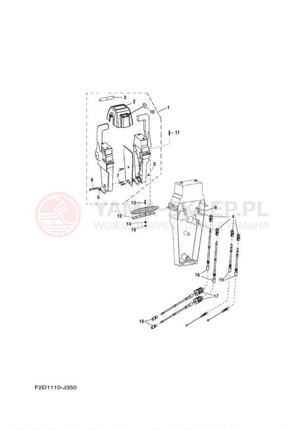 Schemat "Układ chlodzenia" do Yamaha 242 LIMITED SXT1800JL