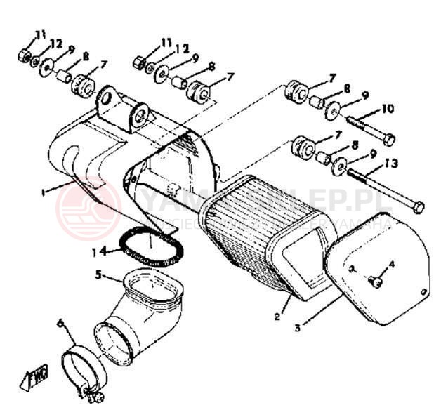 Schemat "Wtrysk paliwa" do Yamaha CT1
