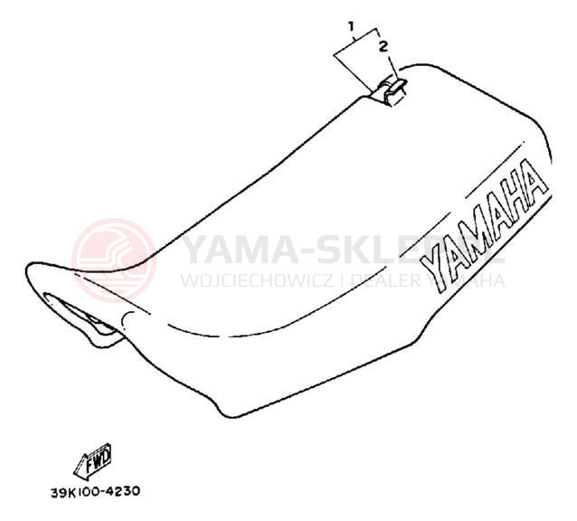 Schemat "siedzenie" do Yamaha YZ80N