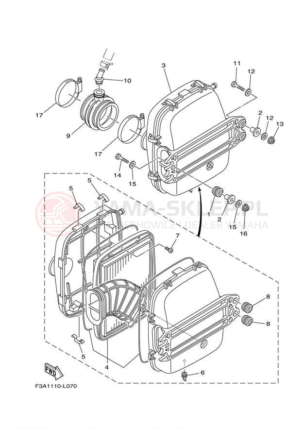 Schemat "Wtrysk paliwa" do Yamaha SX190 EARLY RX1800CM/RX1800DM