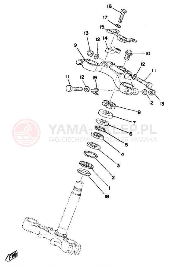 Schemat "Półki zawieszenia" do Yamaha IT400C