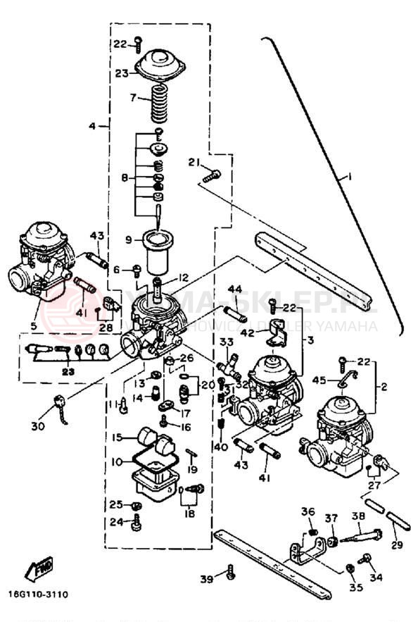 Schemat "Gaźnik" do Yamaha XJ650LJ