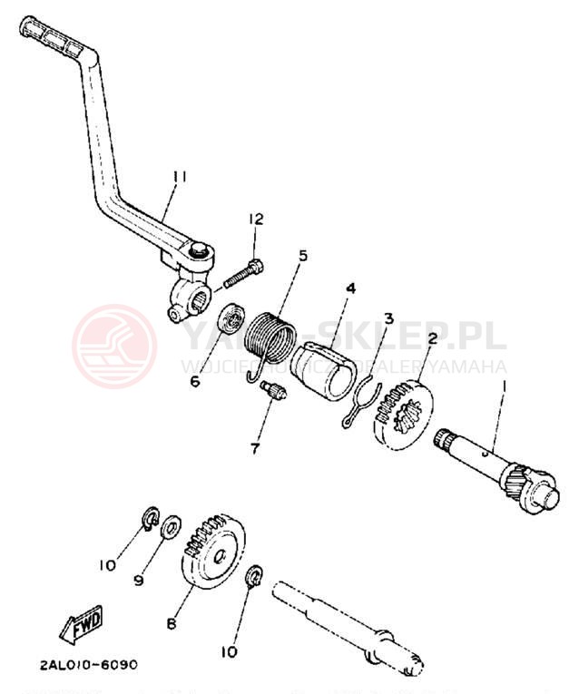 Schemat "rozrusznik" do Yamaha YSR50A