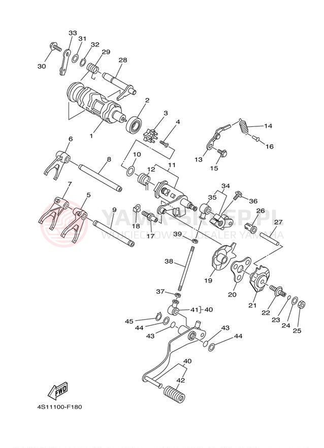 Schemat "Wodziki, automat" do Yamaha BIG BEAR 4WD HUNTER YFM40FBHB